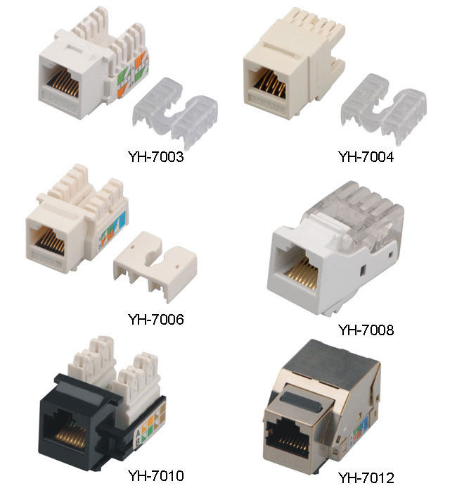 ब्लैक सर्फेस आरजे 45 8 पी 8 सी सॉकेट Cat5e नेटवर्क कीस्टोन जैक ब्लैंक लैन पैच पैनल YH7010 के लिए